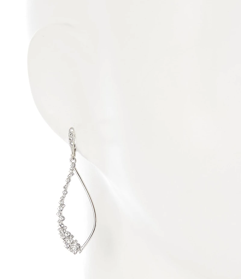 Givenchy Crystal Open Drop Earrings