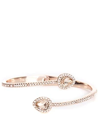 Givenchy Pear Bypass Crystal Cuff Bracelet