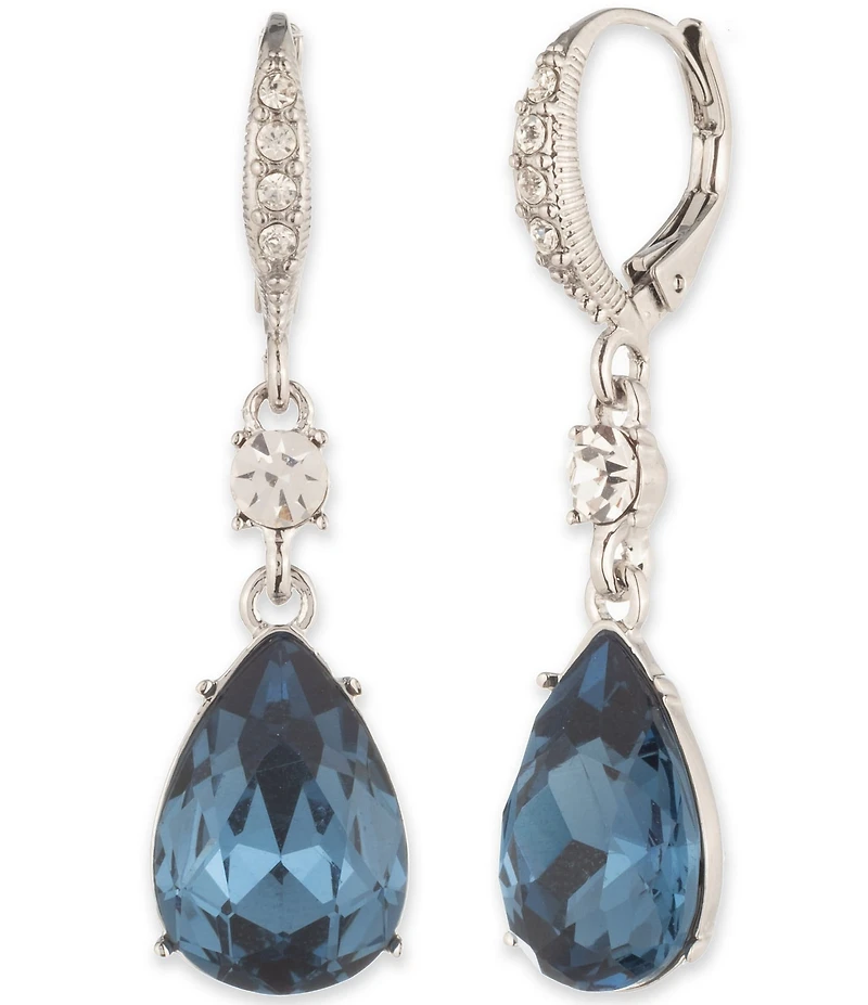 Givenchy Rose Pear Double Drop Earrings