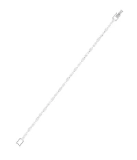 Givenchy Silver Tone Crystal Tennis Flex Line Bracelet