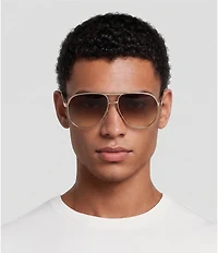 Givenchy Unisex G Ride 62mm Gradient Aviator Sunglasses