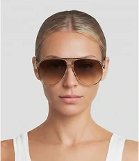 Givenchy Unisex G Ride 62mm Gradient Aviator Sunglasses