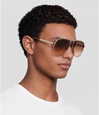 Givenchy Unisex G Ride 62mm Gradient Aviator Sunglasses