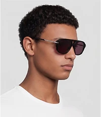 Givenchy Unisex GV One 55mm Aviator Sunglasses