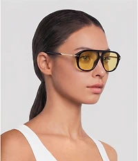 Givenchy Unisex GV One 55mm Aviator Sunglasses