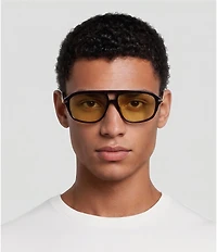 Givenchy Unisex GV One 55mm Aviator Sunglasses