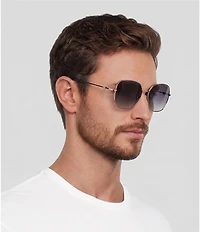Givenchy Unisex GV Speed 58mm Butterfly Sunglasses