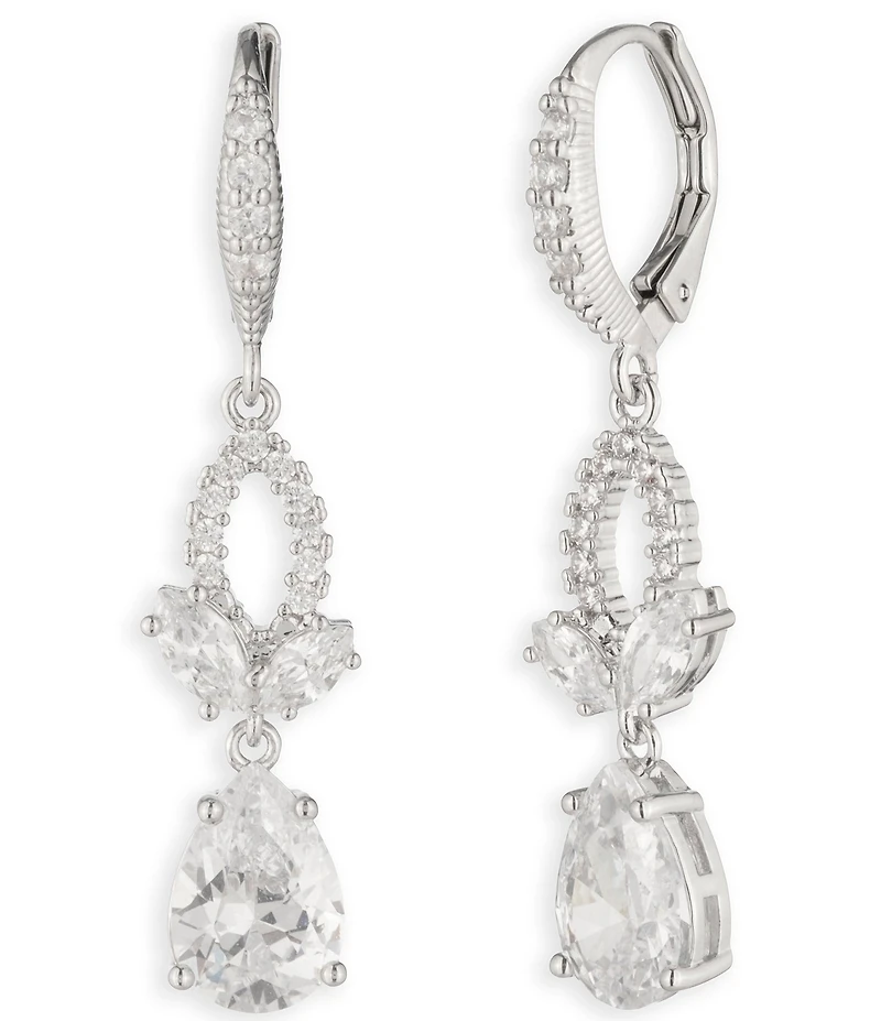 Givenchy Viney Rhinestone Double Drop Earrings