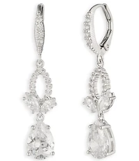 Givenchy Viney Rhinestone Double Drop Earrings