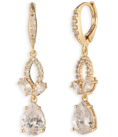 Givenchy Viney Rhinestone Double Drop Earrings