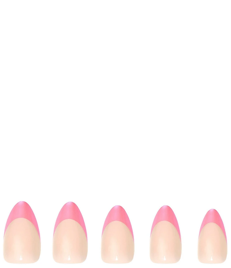 GLAMNETIC Bubble Gum Glaze Short Almond Nails