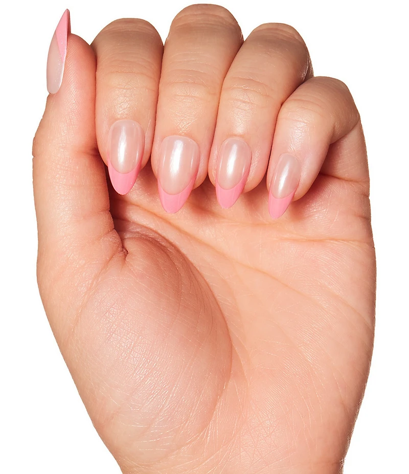GLAMNETIC Bubble Gum Glaze Short Almond Nails