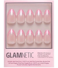 GLAMNETIC Bubble Gum Glaze Short Almond Nails