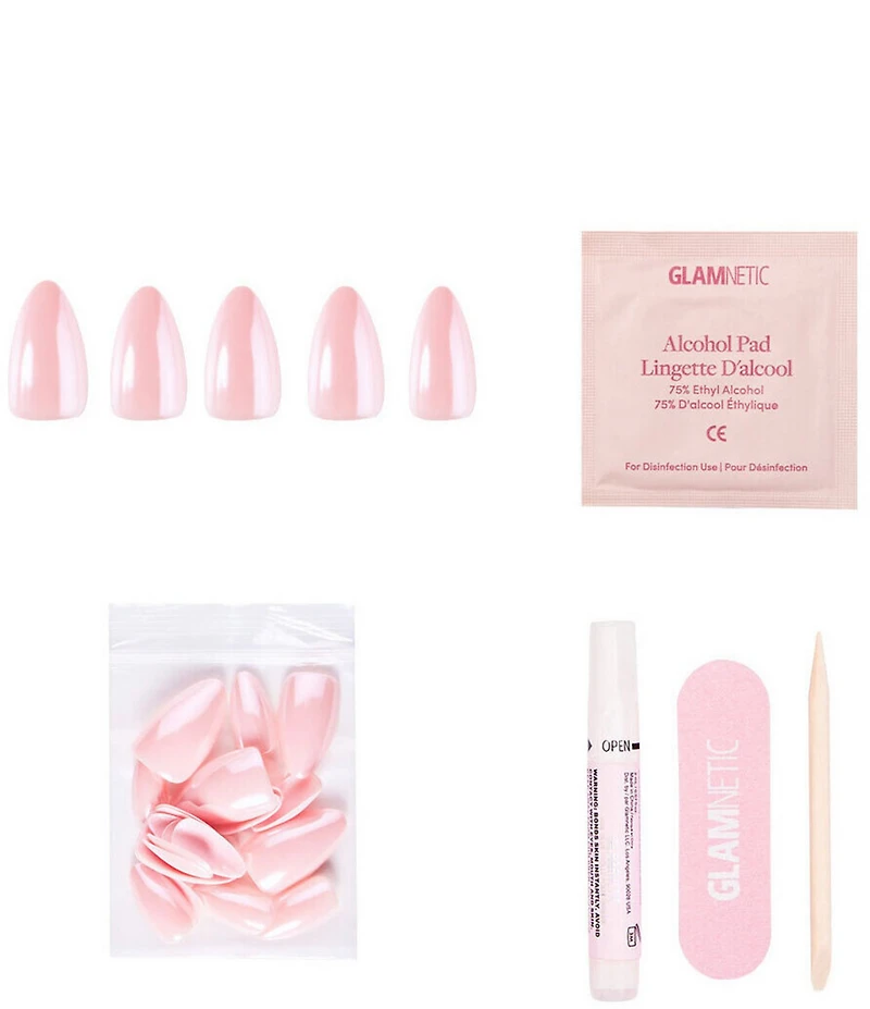 GLAMNETIC First Kiss Short Almond Nails