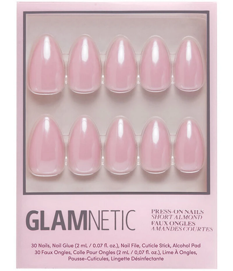 GLAMNETIC First Kiss Short Almond Nails