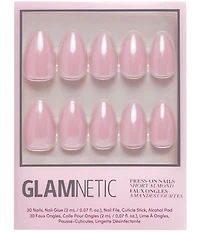 GLAMNETIC First Kiss Short Almond Nails