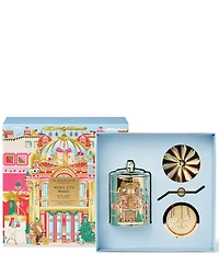 Glasshouse Fragrance Music City Magic Candle & Spinning Carousel