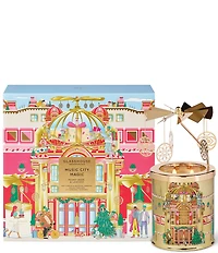 Glasshouse Fragrance Music City Magic Candle & Spinning Carousel