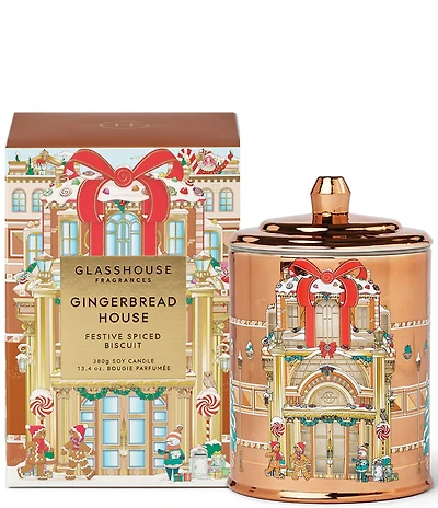 Glasshouse Fragrances Gingerbread House Candle