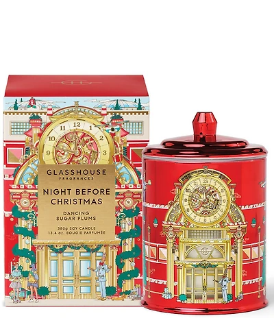 Glasshouse Fragrances Night Before Christmas Dancing Sugar Plums Triple Scented Candle