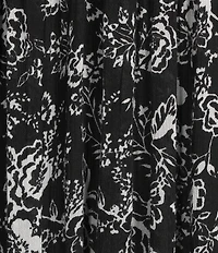 Go Softly Floral Print Short Sleeve V-Neck Zip-Front Patio Dress