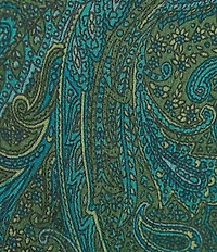 Go Softly Plus Size Paisley Short Sleeve V-Neck Zip-Front Crinkle Patio Dress