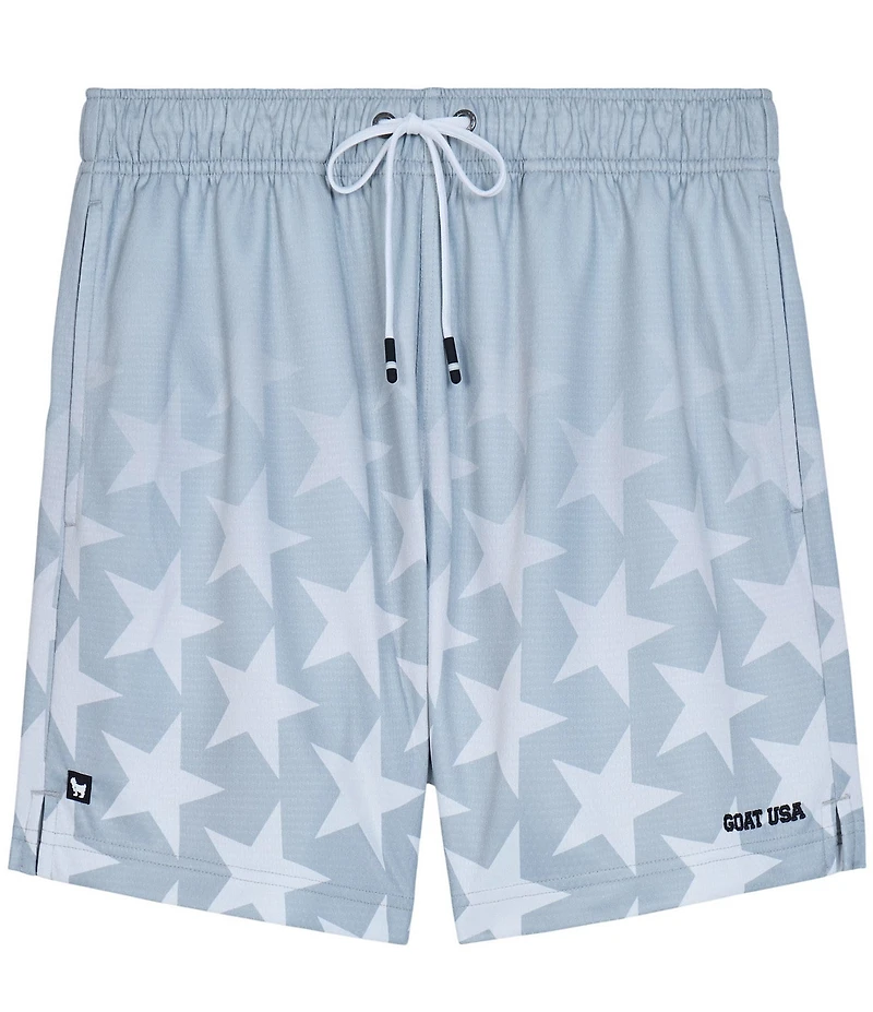 GOAT USA 6#double; Inseam Star Ombre Mesh Shorts