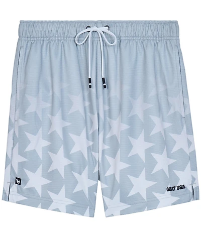GOAT USA 6#double; Inseam Star Ombre Mesh Shorts