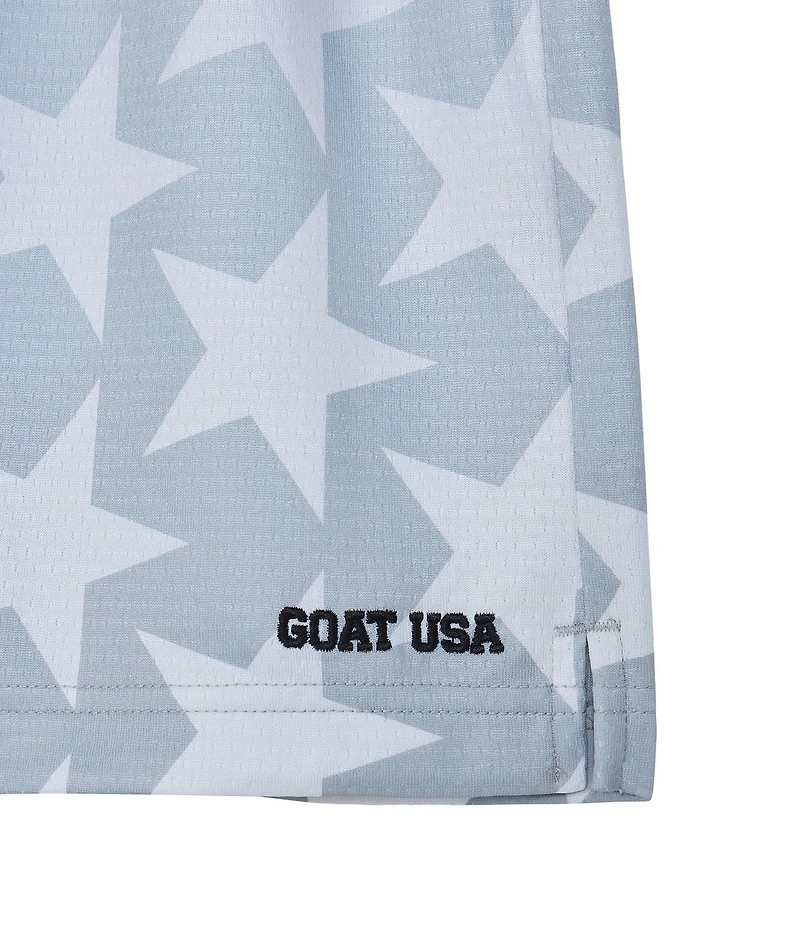 GOAT USA 6#double; Inseam Star Ombre Mesh Shorts