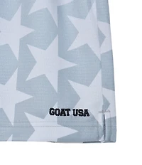 GOAT USA 6#double; Inseam Star Ombre Mesh Shorts