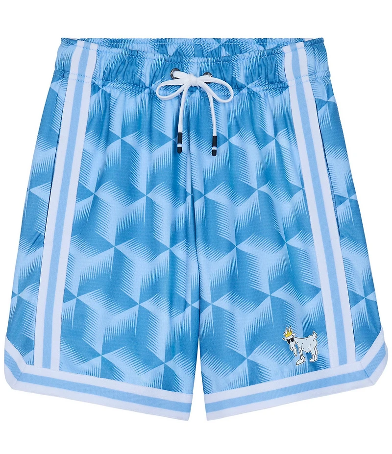 GOAT USA 7#double; Inseam Geo Print Mesh Shorts