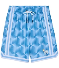 GOAT USA 7#double; Inseam Geo Print Mesh Shorts