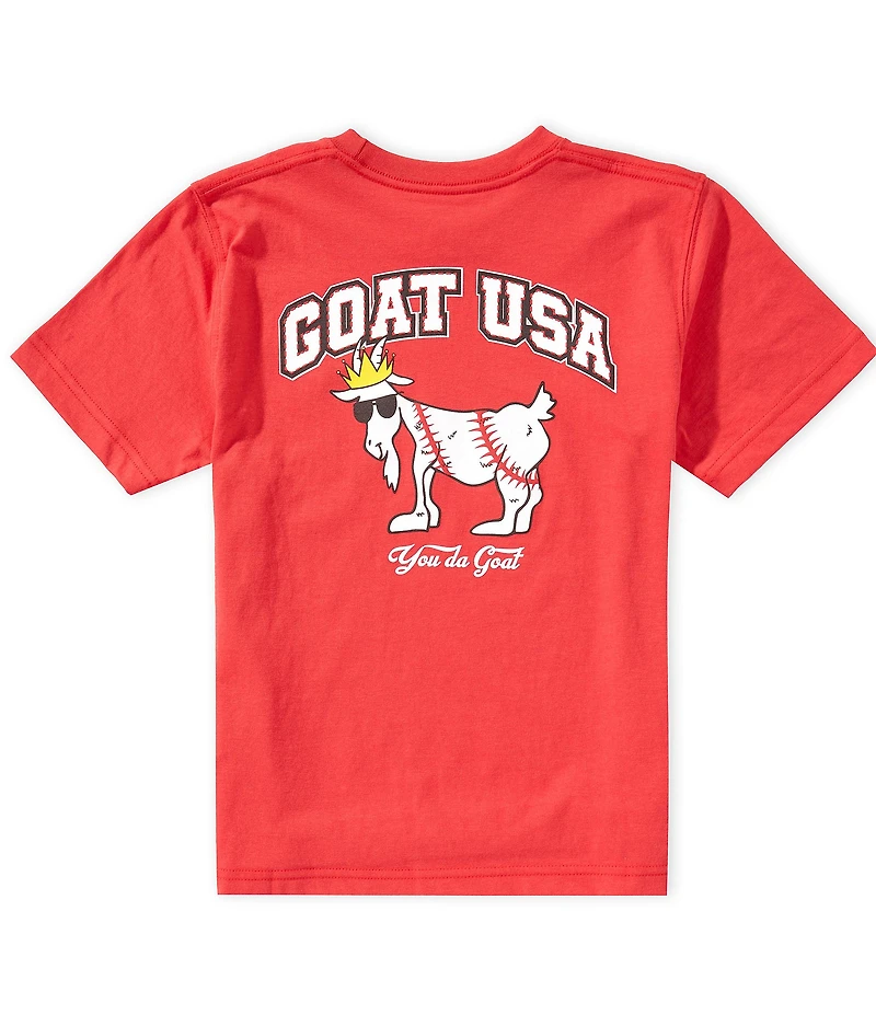 GOAT USA Big Boys Americana Baseball Goat Short-Sleeve T-Shirt