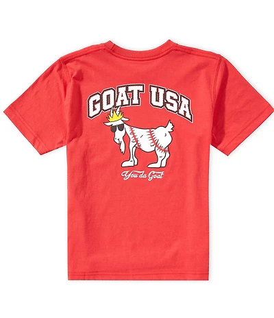 GOAT USA Big Boys Americana Baseball Goat Short-Sleeve T-Shirt