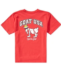 GOAT USA Big Boys Americana Baseball Goat Short-Sleeve T-Shirt