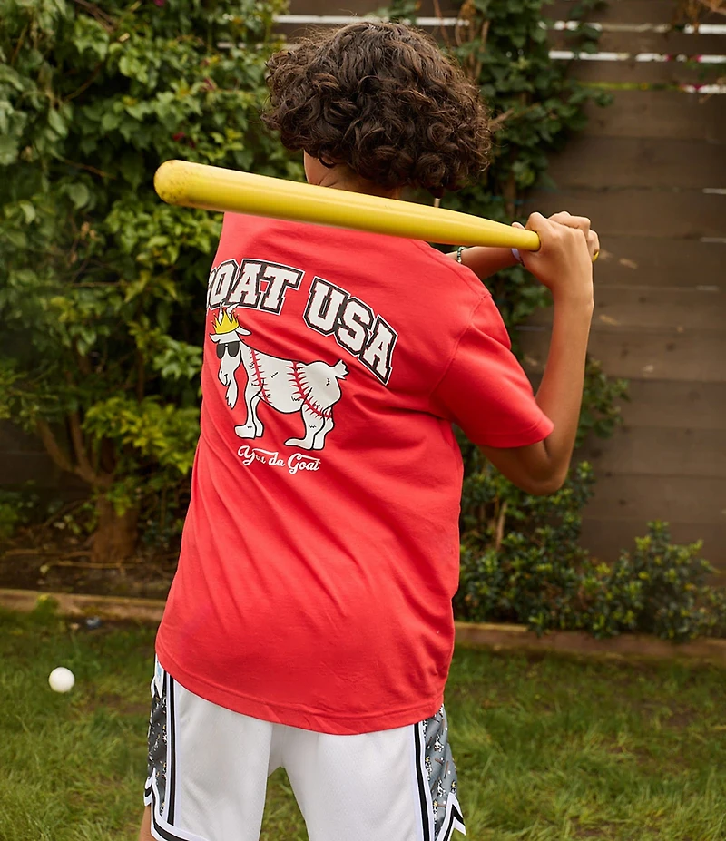 GOAT USA Big Boys Baseball Mesh Pull-On Shorts