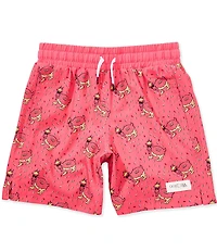 GOAT USA Big Boys Donut Print Swim Trunks
