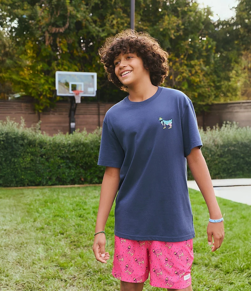 GOAT USA Big Boys Donut Print Swim Trunks