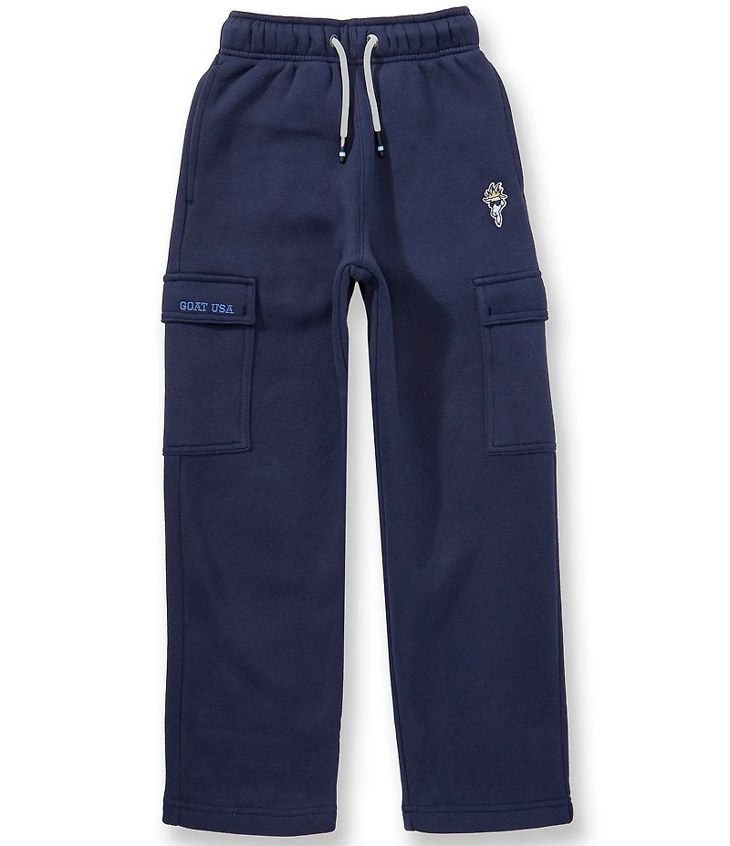 GOAT USA Big Boys Fleece Cargo Pull-On Sweatpants