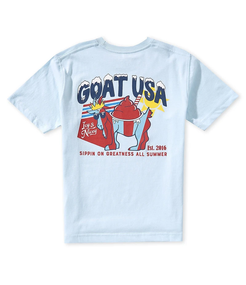 GOAT USA Big Boys Icy Short Sleeve T-Shirt