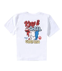 GOAT USA Americana Big Boys Keep It Chill Short Sleeve T-Shirt