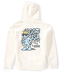 GOAT USA Big Boys Logo Drip Long Sleeve Hoodie