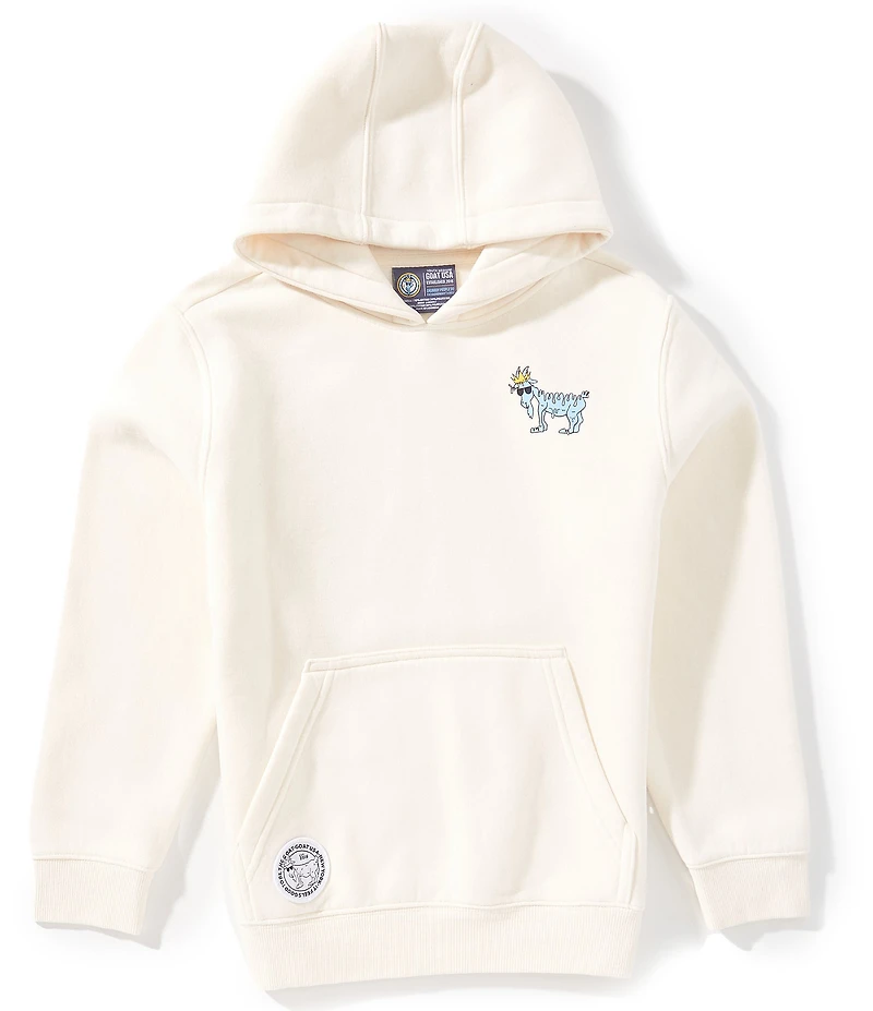 GOAT USA Big Boys Logo Drip Long Sleeve Hoodie