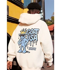 GOAT USA Big Boys Logo Drip Long Sleeve Hoodie