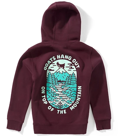 GOAT USA Big Boys Mountain Goat Graphic Fleece Hoodie
