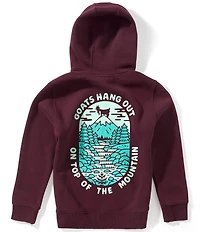 GOAT USA Big Boys Mountain Goat Graphic Fleece Hoodie