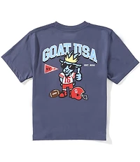 GOAT USA Big Boys Varsity Football Graphic Short Sleeve T-Shirt