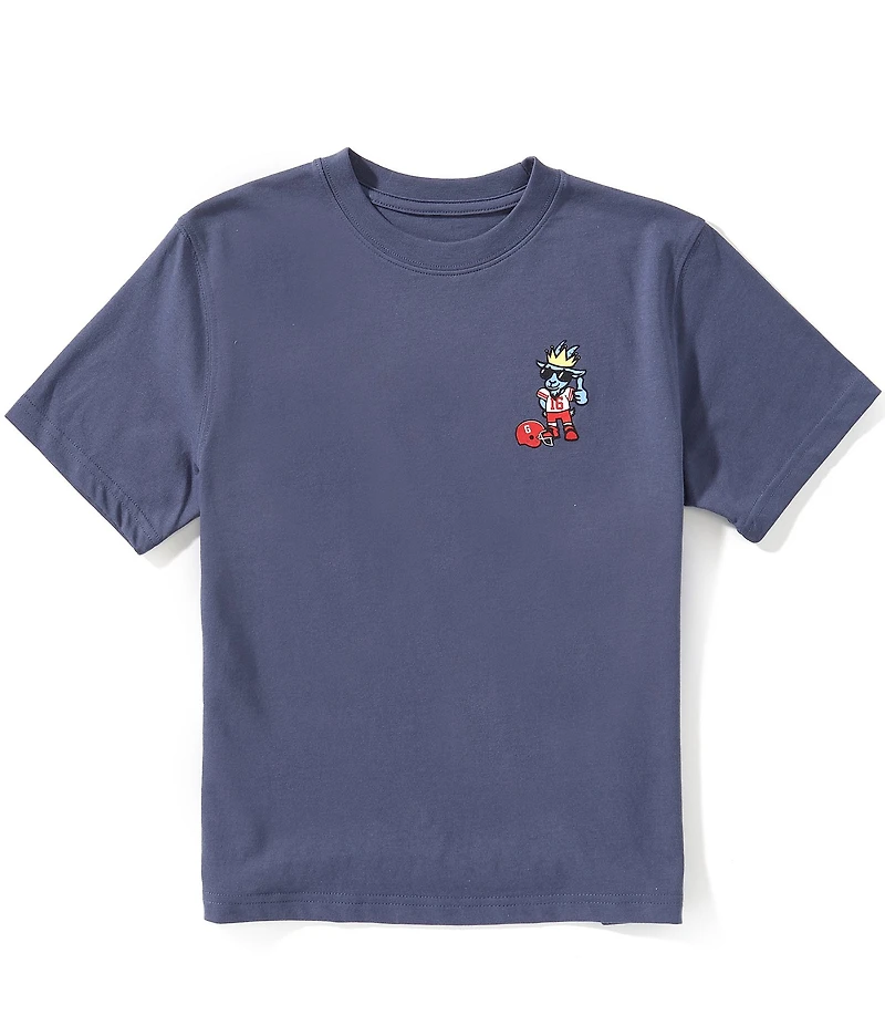 GOAT USA Big Boys Varsity Football Graphic Short Sleeve T-Shirt