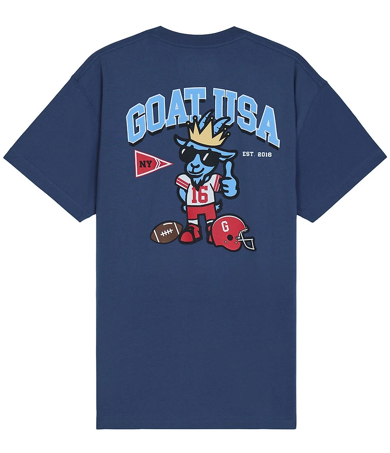 GOAT USA Football League Short Sleeve Graphic T-Shirt