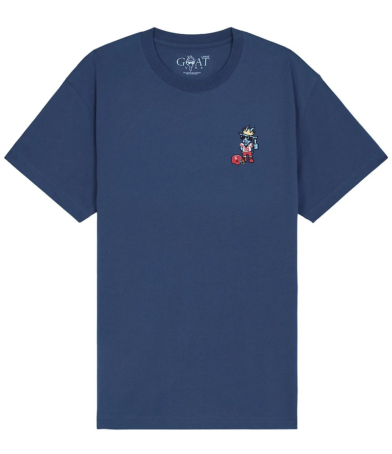 GOAT USA Football League Short Sleeve Graphic T-Shirt